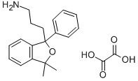 1-프탈란프로필아민,3,3-디메틸-1-페닐-,옥살레이트 구조식 이미지
