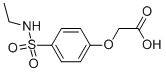 (4-ETHYLSULFAMOYL-PHENOXY)-ACETIC ACID Structure