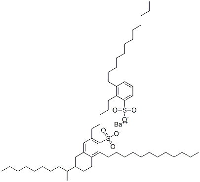 barium bis[didodecylbenzenesulphonate] Structure