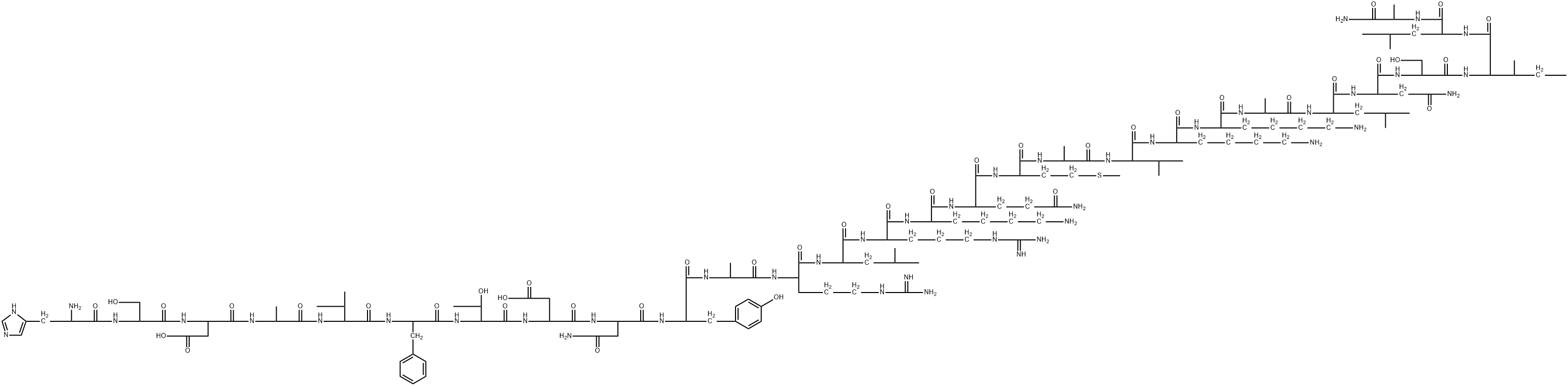 (ALA11,22,28)-VIP (HUMAN, BOVINE, PORCINE, RAT) Structure