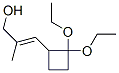 2-Propen-1-ol,3-(2,2-diethoxycyclobutyl)-2-methyl-,(2E)-(9CI) Structure