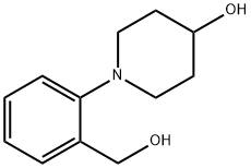 1-[2-(Hydroxymethyl)phenyl]-4-piperidinol Structure