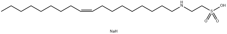sodium 2-[[(Z)-octadec-9-enoyl]amino]ethanesulfonic acid Structure