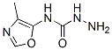 히드라진카르복사미드,N-(4-메틸-5-옥사졸릴)- 구조식 이미지