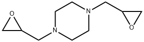 1,4-비스(옥시란-2-일메틸)피페라진 구조식 이미지