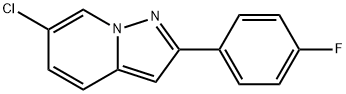 6-CHLORO-2-(4-FLUOROPHENYL)PYRAZOLO[1,5-A]PYRIDINE Structure