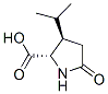 L-Proline, 3-(1-methylethyl)-5-oxo-, (3R)- (9CI) Structure