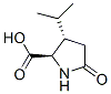 D-Proline, 3-(1-methylethyl)-5-oxo-, (3S)- (9CI) Structure