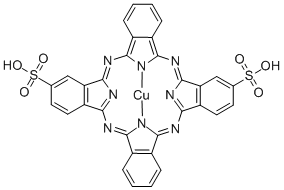 Copper phthalocyanine disulfonic acid Structure