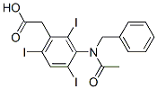 [3-(N-Benzylacetylamino)-2,4,6-triiodophenyl]acetic acid Structure