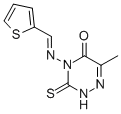 3,4-Dihydro-6-methyl-4-[(2-thienylmethyl)amino]-3-thio-1,2,4-triazole-5(2H)-one Structure