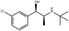 (R*,S*)-2-(T-BUTYLAMINO)1-(3-CHLOROPHENYL) PROPANOL Structure