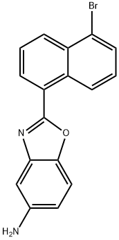 2-(5-브로모-나프탈렌-1-YL)-벤주사졸-5-일라민 구조식 이미지