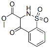 methyl 3,4-dihydro-4-oxo-2H-1,2-benzothiazine-3-carboxylate 1,1-dioxide 구조식 이미지