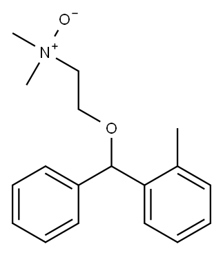 N,N-디메틸-2-[(o-메틸-α-페닐벤질)옥시]에탄아민N-옥사이드 구조식 이미지