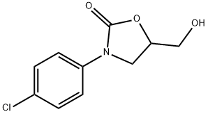 3-(4-CHLOROPHENYL)-5-HYDROXYMETHYL-2-OXAZOLIDINONE Structure
