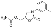 2-Oxazolidinone, 5-hydroxymethyl-3-(m-tolyl)-, carbamate Structure