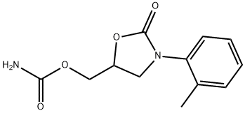 2-옥소-3-(o-톨릴)-5-옥사졸리디닐메틸=카바메이트 구조식 이미지