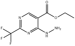 ETHYL 4-HYDRAZINO-2-(TRIFLUOROMETHYL)PYRIMIDINE-5-CARBOXYLATE Structure