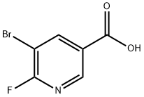 3-Bromo-2-fluoro--pyridine-5-carboxylic acid
 구조식 이미지