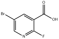 5-BROMO-2-FLUORONICOTINIC ACID Structure