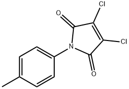 1-(4-Methylphenyl)-3,4-dichloro-3-pyrroline-2,5-dione 구조식 이미지