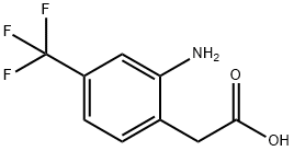 2-Amino-4-(trifluoromethyl)phenylacetic acid Structure