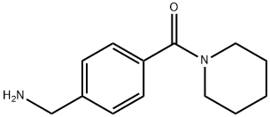 1-[4-(PIPERIDIN-1-YLCARBONYL)PHENYL]METHANAMINE 구조식 이미지