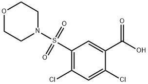 2,4-Dichloro-5-morpholinosulfonyl-benzoic acid Structure