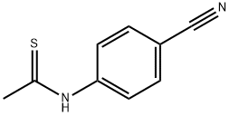 N-(4-시아노페닐)에탄티오아미드 구조식 이미지