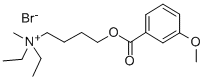 암모늄,디에틸(4-히드록시부틸)메틸-,브로마이드,m-아니세이트 구조식 이미지