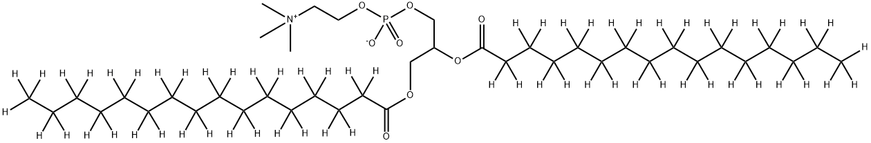 1,2-DI[PERDEUTERO]HEXADECANOYL-SN-GLYCERO-3-PHOSPHOCHOLINE Structure