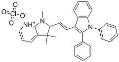 2-[2-(1,2-diphenyl-1H-indol-3-yl)vinyl]-1,3,3-trimethyl-3H-pyrrolo[2,3-b]pyridinium perchlorate  구조식 이미지