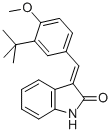 3-(3-TERT-BUTYL-4-METHOXYBENZYLIDENYL)INDOLIN-2-ONE Structure