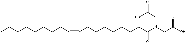 (Z)-N-(카르복시메틸)-N-(1-옥소-9-옥타데세닐)글리신 구조식 이미지
