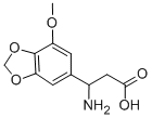 3-AMINO-3-(4-METHOXY-BENZO[1,3]DIOXOL-6-YL)-PROPIONIC ACID 구조식 이미지