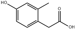 4-하이드록시-2-메틸페닐아세트산 구조식 이미지