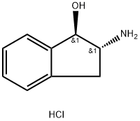 (1R-trans)-2-Amino-2,3-dihydro-1H-inden-1-ol hydrochloride 구조식 이미지