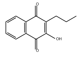 2-HYDROXY-3-PROPYL-1,4-NAPHTHOQUINONE Structure