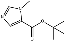 3-Methyl-3H-imidazole-4-carboxylic acid tert-butyl ester 구조식 이미지