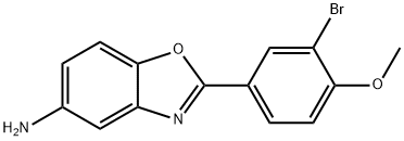 2-(3-BROMO-4-METHOXYPHENYL)-1,3-BENZOXAZOL-5-AMINE Structure