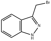 1H-인다졸,3-(브로모메틸)- 구조식 이미지