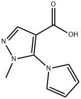 1-METHYL-5-(1H-PYRROL-1-YL)-1H-PYRAZOLE-4-CARBOXYLIC ACID 구조식 이미지