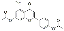 7-Acetoxy-2-(4-acetoxyphenyl)-5-methoxy-4H-1-benzopyran-4-one 구조식 이미지