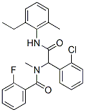 Benzeneacetamide, 2-chloro-N-(2-ethyl-6-methylphenyl)-alpha-[(2-fluorobenzoyl)methylamino]- (9CI) Structure