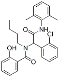 Benzeneacetamide, alpha-[butyl(2-hydroxybenzoyl)amino]-2-chloro-N-(2,6-dimethylphenyl)- (9CI) Structure