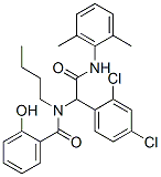 벤젠아세트아미드,알파-[부틸(2-히드록시벤조일)아미노]-2,4-디클로로-N-(2,6-디메틸페닐)-(9CI) 구조식 이미지