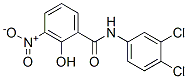 34DICHLORO3NITROSALICYLANILIDE Structure