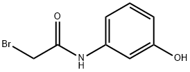3-(브로아세틸)아미노페놀 구조식 이미지