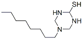 테트라히드로-5-옥틸-1,3,5-트리아진-2-티올 구조식 이미지